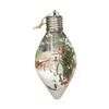 Crăciun Creativ Nou LED Transparent Minge de Crăciun Pom de Crăciun Agățat Minge cu două vârfuri emițătoare de lumină