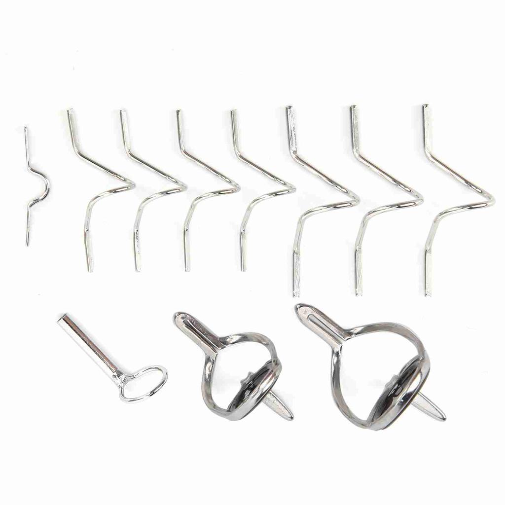 Flugfiske Guide Fiskeredskap Reparationsverktyg Rostfritt Stål Stark Dubbelspänne Ring Olika Storlekar