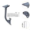 Antenna Wall Mounting Bracket Kit Pole Mount Waterproof Repair Parts Heavy Duty Black Aluminum Alloy