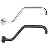 Multipurpose Stainless Steel Shower Arm Wall Mounted Matte Black Finish Convenient for Home and Hotel Bathrooms