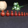 Handmade Natural Red Agate Buddha Head Beads for DIY Wénwán Ornaments and Bodhi Accessories