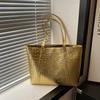 Crocodile Pattern Female Shoulder Bag PU Leather Armpit Tote Bag Fashion Women Handbag  Daily
