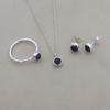 February Birthstone Jewelry, Sterling Silver Jewelry Set, Dainty Jewelry, Gift For Her