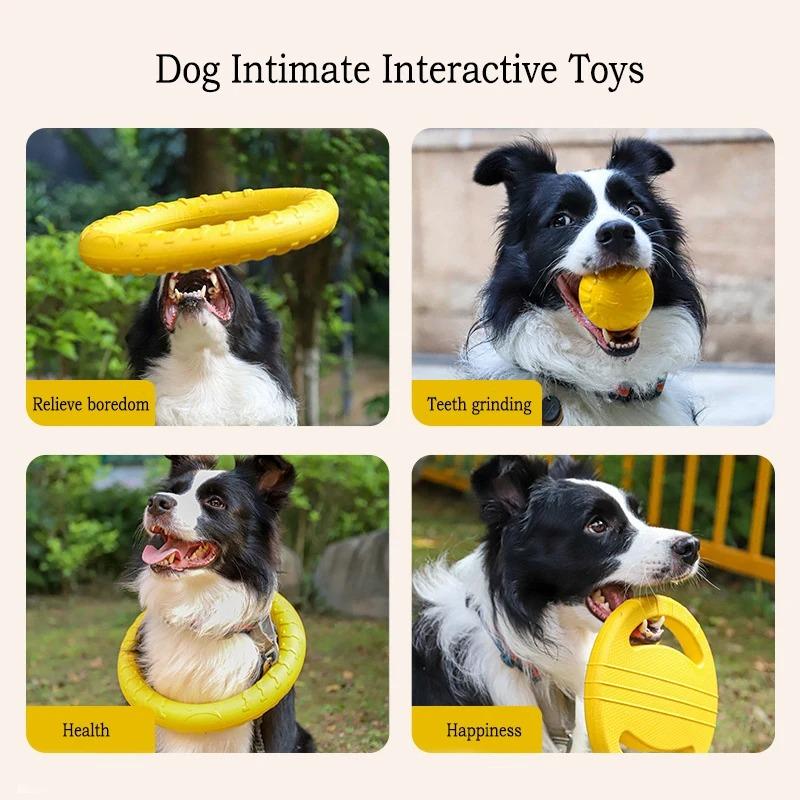 EVA Haustier Unterhaltungsspielzeug Hund Frisbee Bissfest Hundespielzeug Kann Nicht Beißen Zähne Mahlen Haustierball Großer Zugring