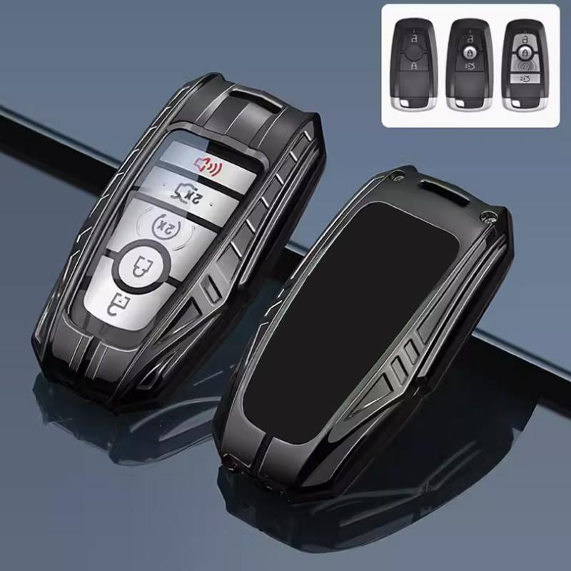 Zinc Alloy Silicone 2 3 4 5 Buttons for Ford Explorer Mustang Fusion Escape F150 Smart Remote Car Key Case Cover Fob BAG Holder
