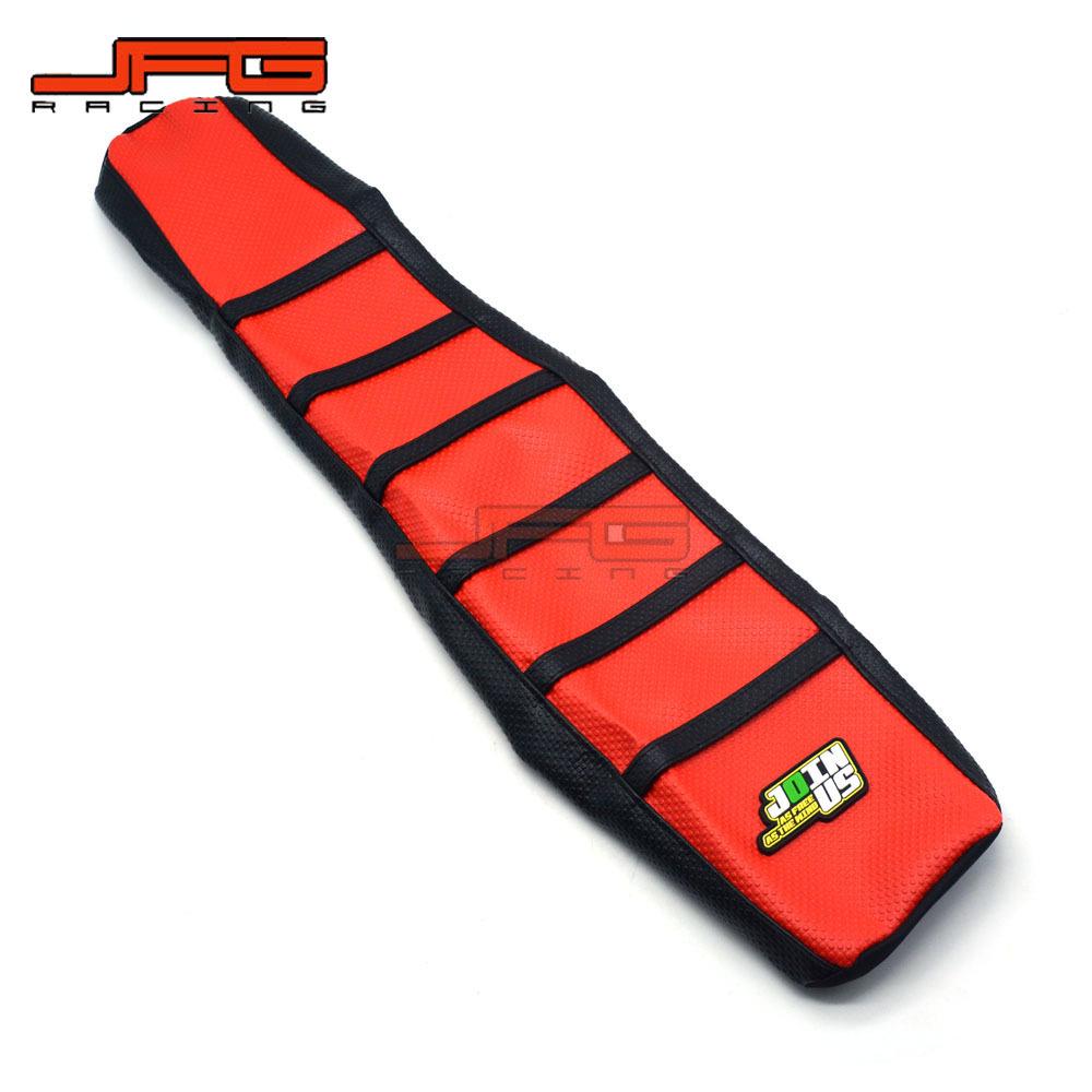 Red Waterproof Non-Slip Seat Cover for RM125/250 01-12 Off-Road Motorcycle