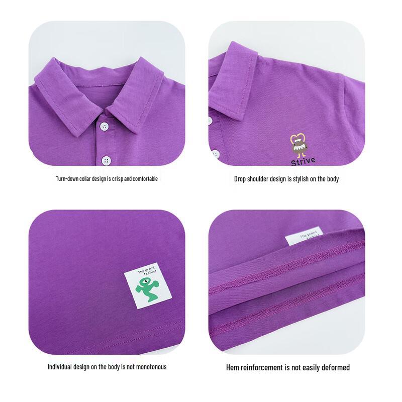 Boys' Casual Summer Short Sleeve Polo T-Shirt