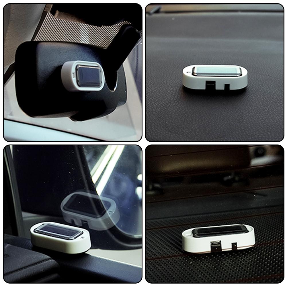 Stroboskopický signál Bezpečnostní systém Univerzální blikající výstražné LED světlo Alarmová lampa Auto Solární napájení Simulace Falešné Varování proti krádeži