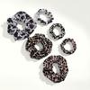6pc/lot Scrunchies Velvet Hair Accessories For Women Elastic Bands Leopard Small and Large size Ponytail Headwear Holder