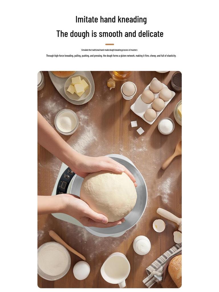 Automatic Household Dough Kneader: Multi-Function, Small Fermentation & Proofing Integrated Machine.