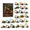 Excavator Advent Calendar 2026 24 Days of Excavator Vehicles Education Fun Christmas Pendant Holiday Countdown Gift