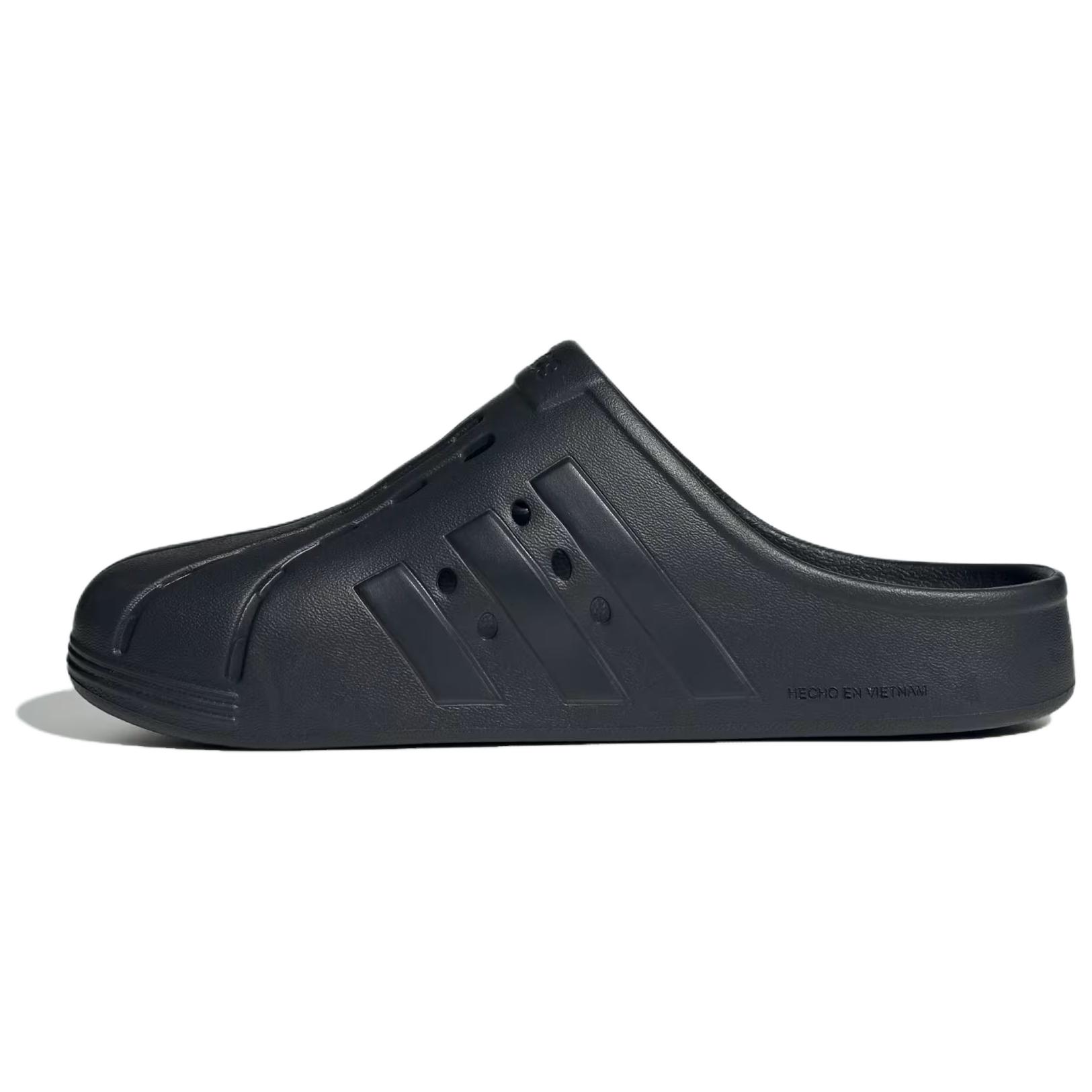 Adidas Adilette Клоги Удобные Повседневные Устойчивые к Запаху Нескользящие Шлепанцы с Закрытым Носком Унисекс Обувь Черный IG9163 38