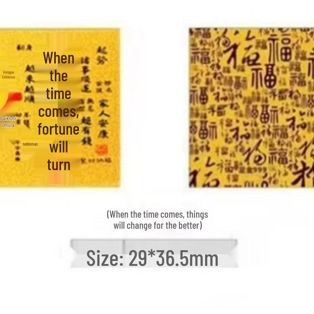 Gold Leaf Lucky Cat Phone Sticker - 999 Gold Foil Wealth Charm