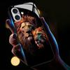 For iPhone 16 Case Call Flash Series Pattern Printing Tempered Glass+TPU Combo Phone Case
