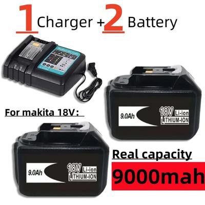 Battery or Charger for Makita 18v Battery Bl1850b Bl1860 Bl 1860 Bl1830 Bl1815 Bl1840 LXT400 9.0Ah For Makita 18650 Battery Pack