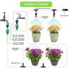 15m Garden Irrigation System, Irrigation Hose Kit Garden Plant Watering Kit DIY