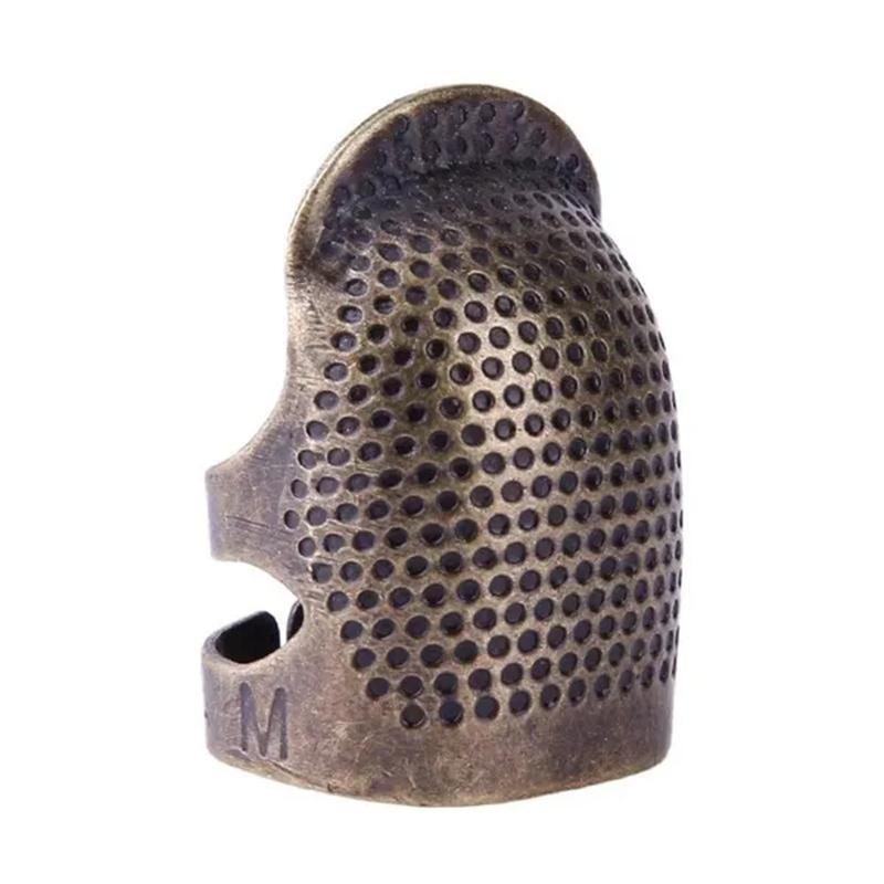 

Vintage Metal Sewing Thimble, Finger Protector for Needlework and Crafting бронзовый