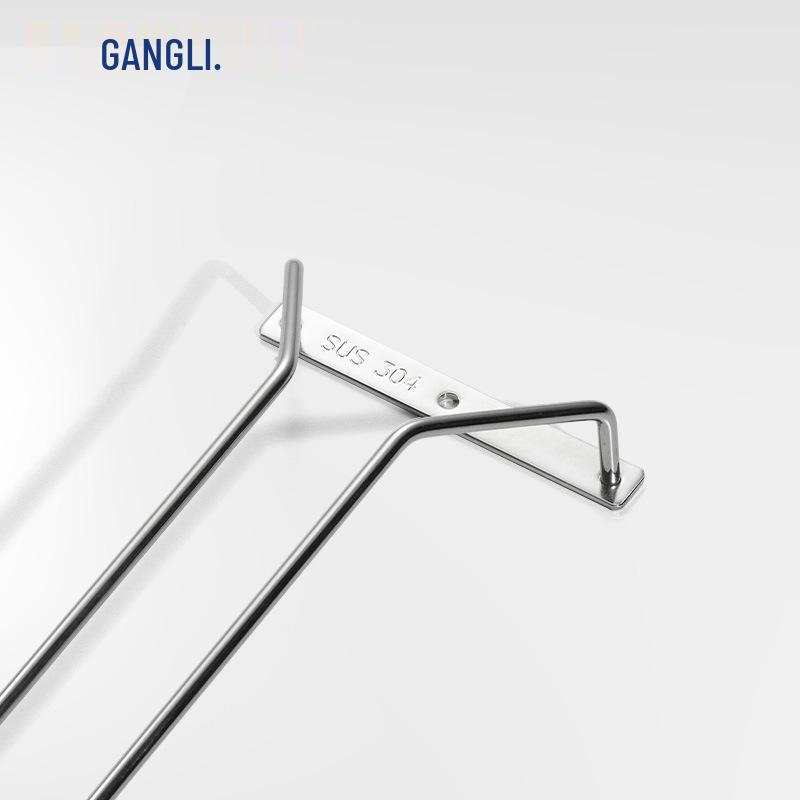 High-Stemmed 304 Stainless Steel Wine Glass Storage Rack for Red Wine Glasses