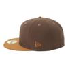 New Era 59FIFTY Cap with Side MLB ONSPOTZ DET 7 DETTIGCO WS1935 WALNUT TOASTED PNT Two-Tone Patch, Exclusive, Walnut, 3/8" (5950)