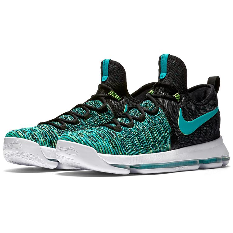 Nike KD 9 'Birds of Paradise' (Unisex) Black / Clear Jade Basketball Shoes 843392 300