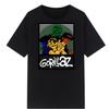 Harajuku Anime Shirt Gorillaz Tee Adult Great Quality Tshirt Retro Manga Graphic Tshirts Men Clothing Oversized T Shirt Mens Tee