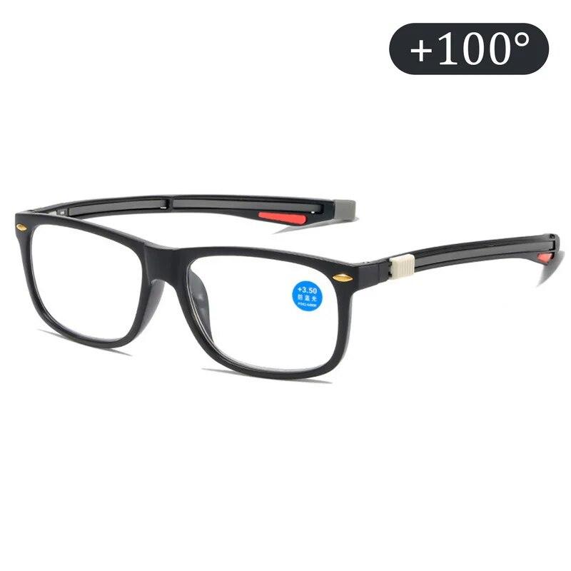 

Классические портативные магнитные выдвижные подвесные очки для чтения с защитой от синего света, очки для дальнозоркости, очки для пожилых мужчин и женщин, HD-очки 200