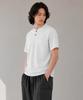 CUSTOMUS Men'S Lecture Single Henley Neck Short Sleeve T-Shirt Cxs26Mkrt502 Gry