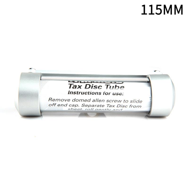 Motorcycle Tube Tax Disc Holder Motorbike Universal Tube Tax Disc Registration Label Holder Waterproof Detachable with Screwdriver