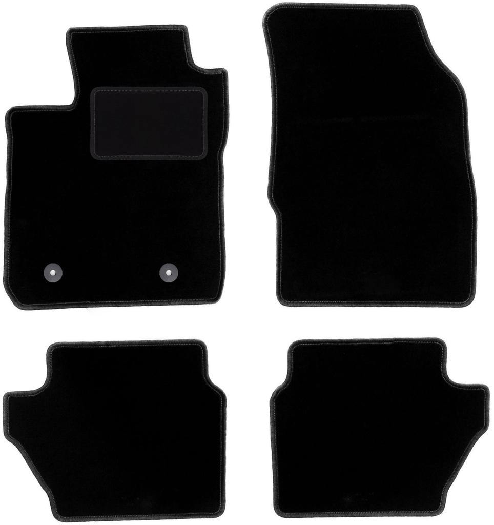 Black velour floor mats for: Ford EcoSport MK2 crossover (2012-2017)