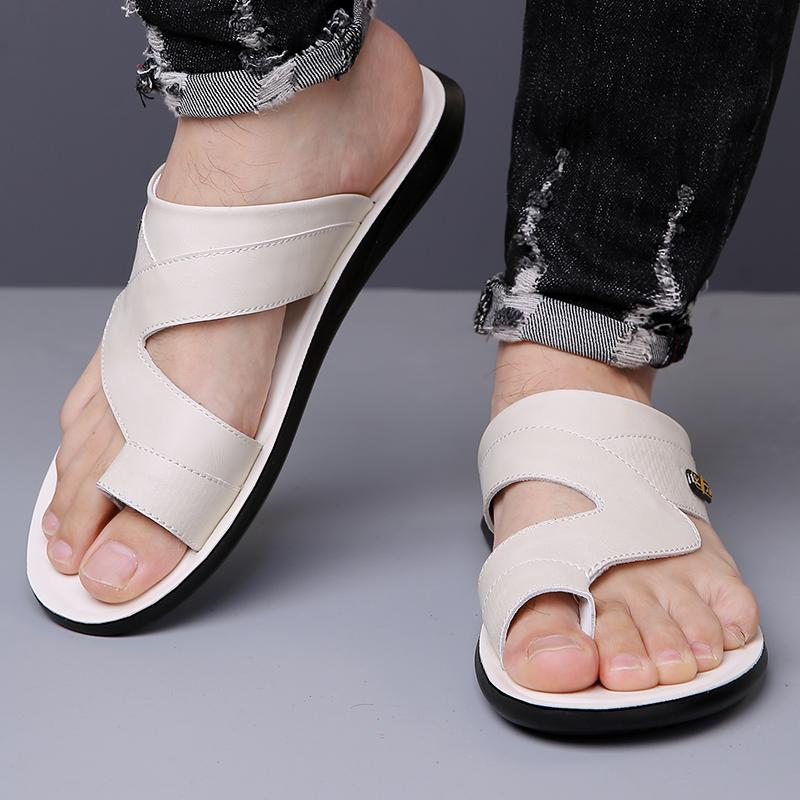 

Трендовая пляжная обувь мужская лаконичные легкие повседневные шлепанцы уличные летние полушлепанцы на мягкой подошве удобные слайды подошва сандалии 44 коричневый