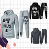 Conjuntos masculinos Moda Conjunto de moletom Casual Sportwear Ternos Hoodies Streetwear Homens Hip Pop Tracksuits Yasheng