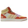 Adidas Neo Hoops 3.0 Mid Durable High-Top Sneakers Women Sneakers Orange Yellow FZ6573