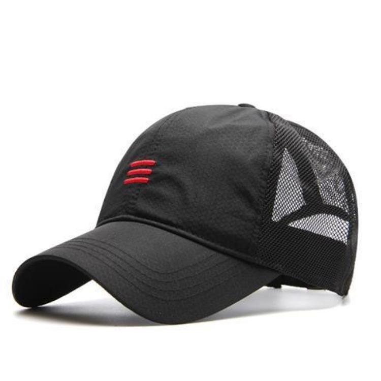Cappello estivo da uomo in rete sottile con visiera a becco d'anatra, cappello parasole per esterni, cappello ad asciugatura rapida