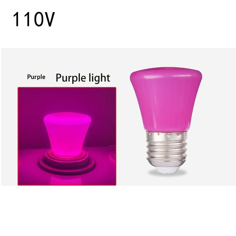 2W E27 Led Bulb Red Blue Green Pink Yellow White 8-Light-Colors 360/Beam Colofrful Decorative Light Ac220V 240V Energy Saving