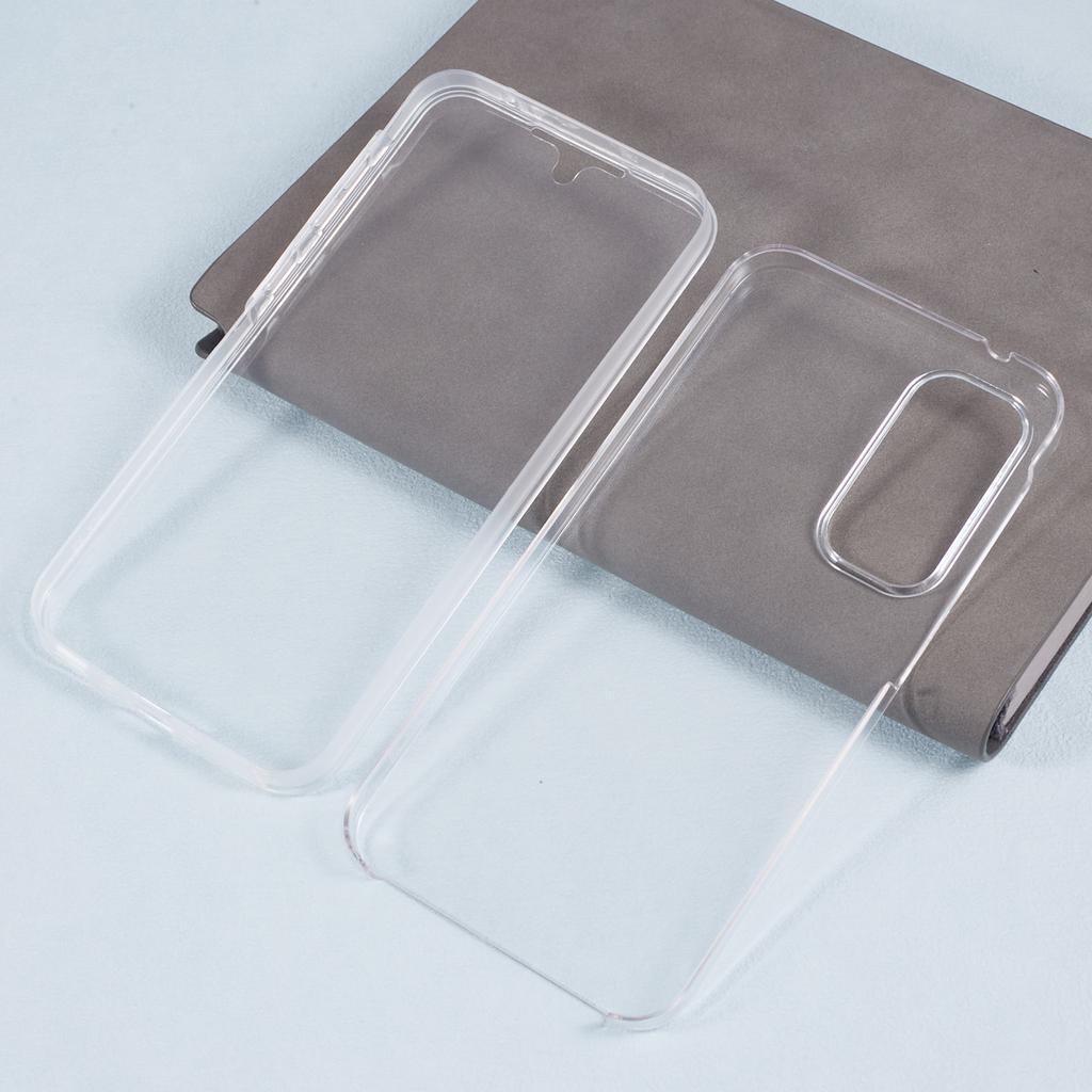 For Samsung Galaxy A35 5G Clear Case Acrylic+TPU Full Protection Phone Cover with PET Film