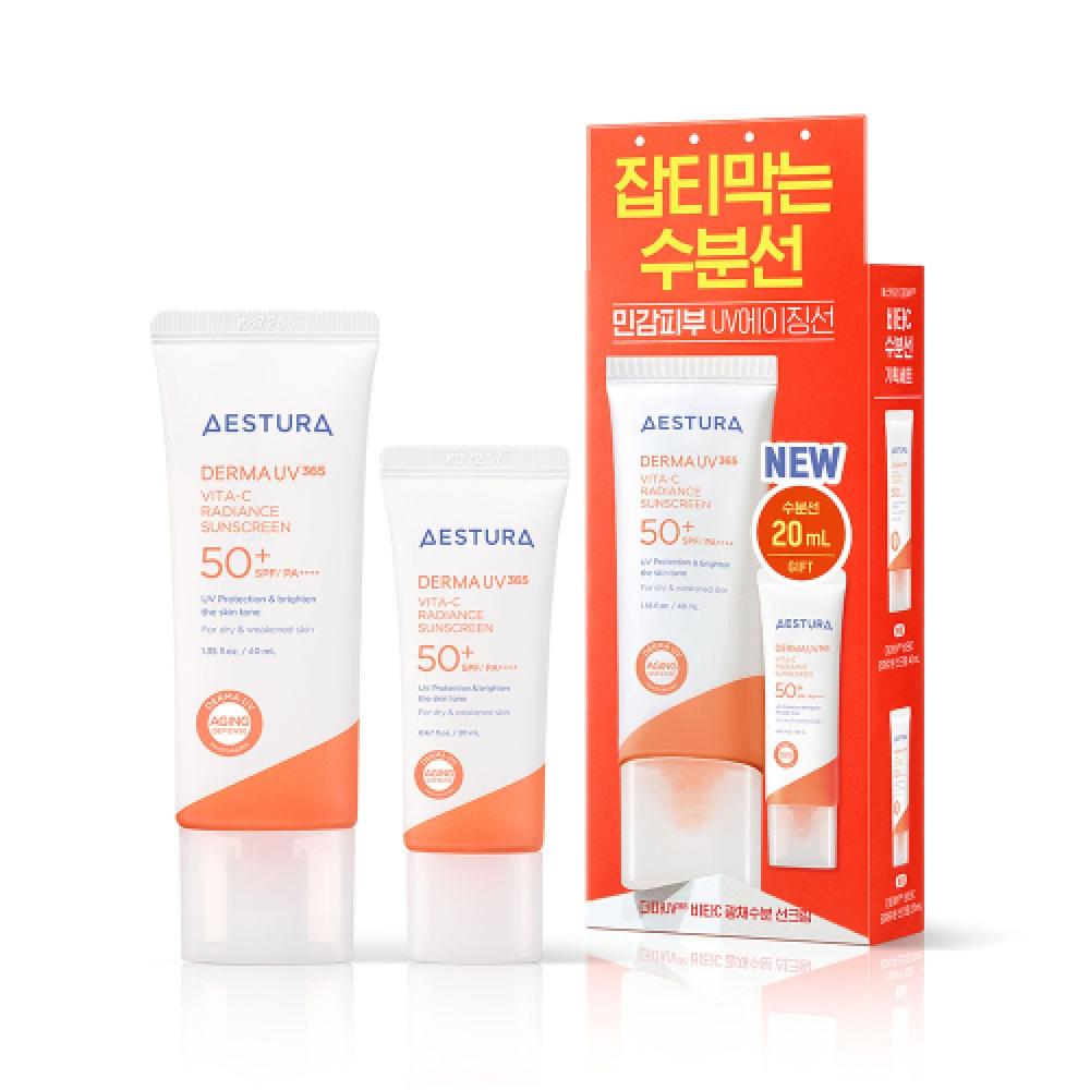Aestura Derma Uv Vita Radiance Moisture Sun Cream Single Item Special Set NONE