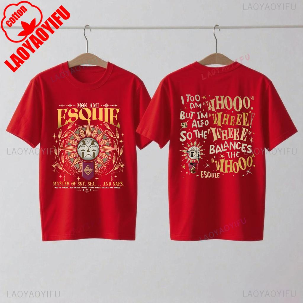 Koszulka Esquie Clair Obscur Expedition 33 Zabawna koszulka Esquie dla graczy dla fanów Prezent Moda letnia Casual Miękka bawełna Krótki rękaw Top