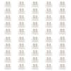 50Pcs Terminal Block Strip FlameRetardant ThroughType Wire Connector 10A Industrial Supplies(1in1out )