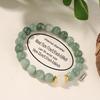 Festive Gifts Green Jade And White Jade Beaded Bracelet Serene Fashion Jewelry For Men And Women Daily Wear Simple Versatile Accessory