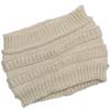 New Autumn and Winter Women's Knitted Hair Band Widened Face Wash Head Cover Empty Top Ponytail Woolen Hat