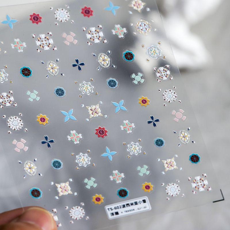 

New Craft Bohemian Small Pattern Nail Sticker TS-602 Bohemia small (stereo)