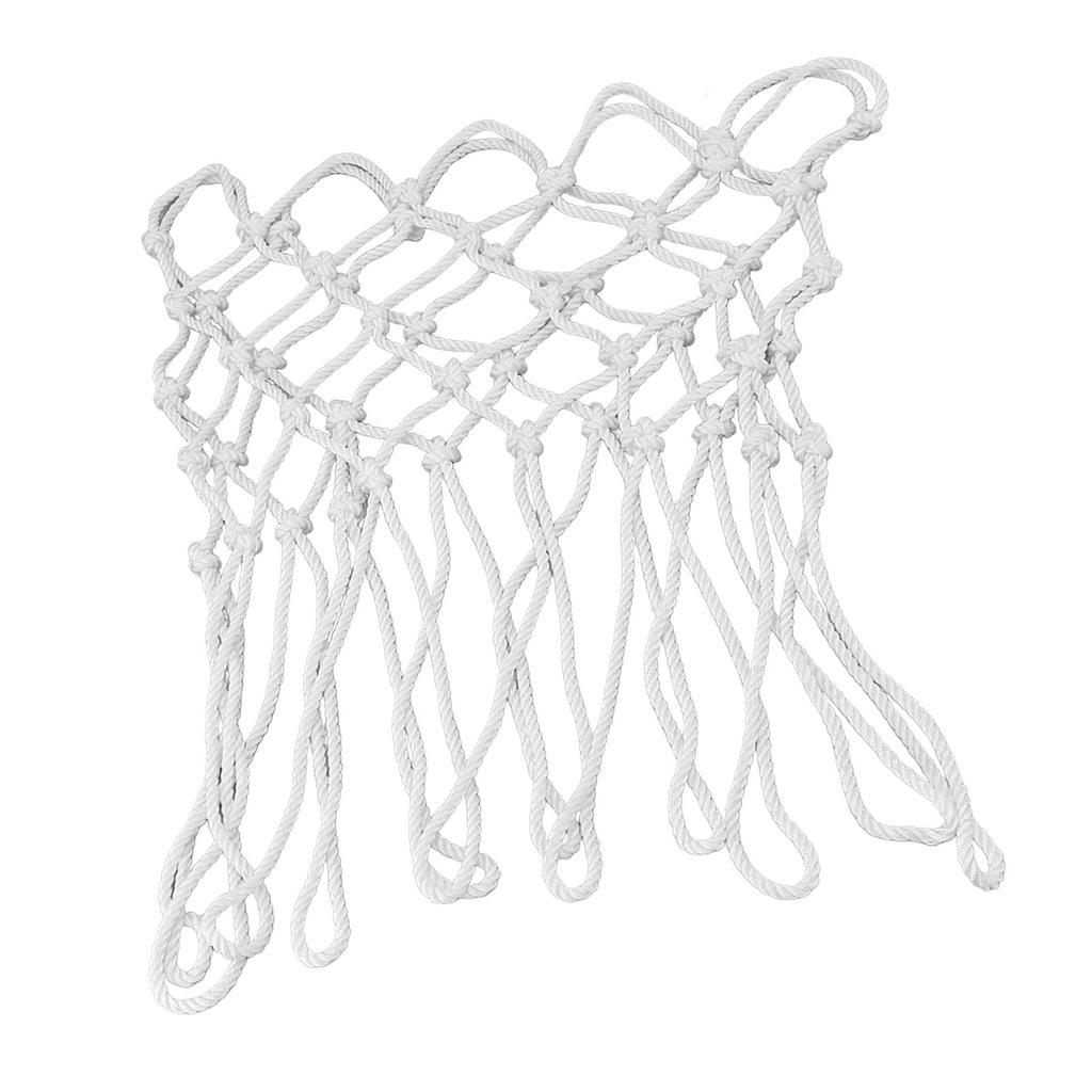 Basketball Net Replacement All Weather Anti Whip Fits Standard Indoor Outdoor Rims Professional Basketball Nets Polyester White