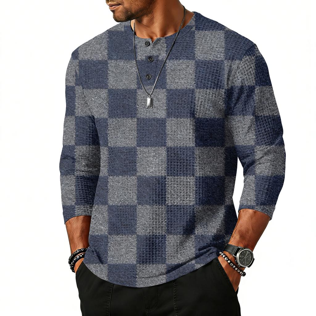 Herrtopp med raglanärm och trekvartsärm