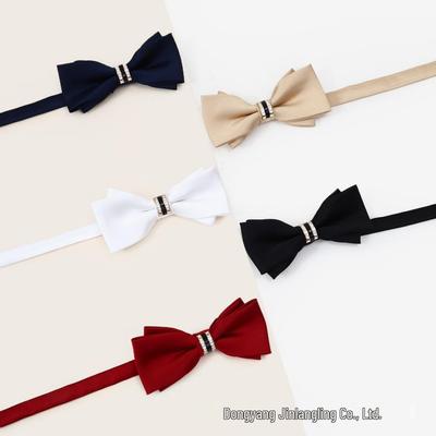 Herren Formale Strassstein Fliege: Bordeauxrot/Schwarz/Marineblau/Weiß/Khaki – Ideal für Hochzeiten und das Geschäft.