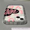 Ins Simple English Apple 15 Mobile Phone Case Iphone14promax Transparent Soft Rubber 13/12/11 Anti-drop XR