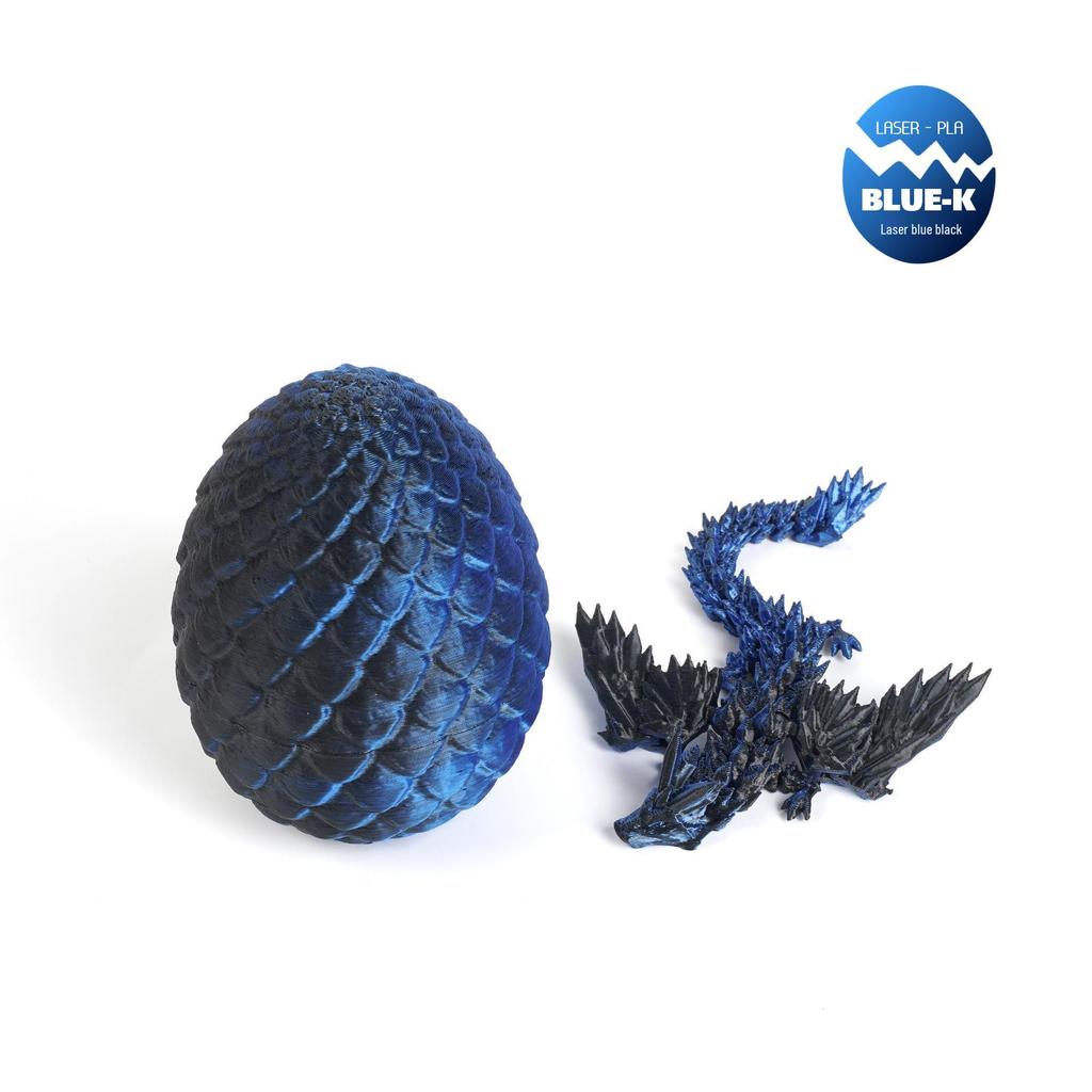3D Printed Chinese Dragon Egg and Wings Set - Creative Ornament Figurine Gift