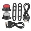 Bike LED Tail Light Front Light Set USB Rechargeable Bike Night Riding Mini Warning Light