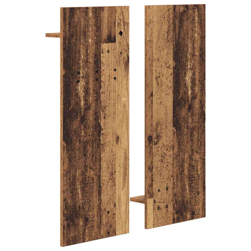 Wall Mounted Nightstand Reclaimed Wood Look 70 x 10 x 90 cm Particleboard