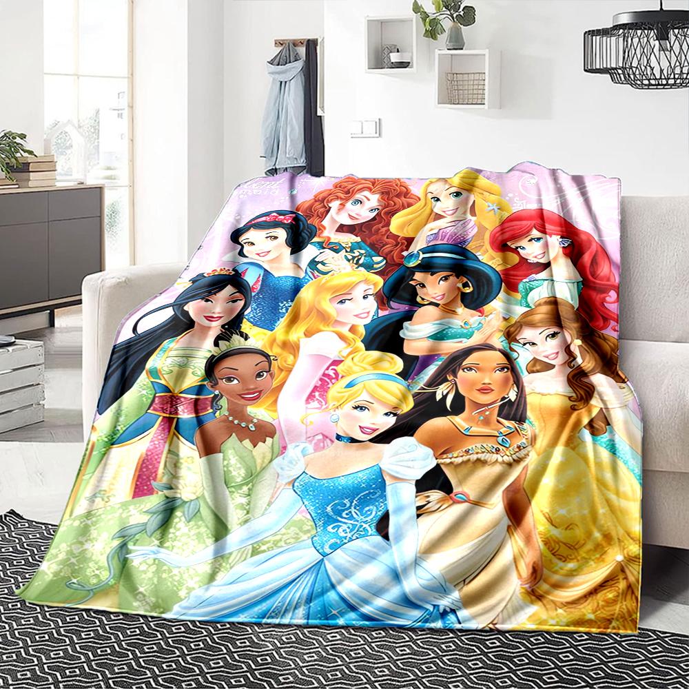 1Pc Magic Frozen Kingdom Blanket For Couch Bed Plush Cozy Fuzzy Blanket Super Soft Warm Blankets For Fall And Winter 091868