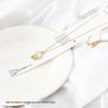 Women's Versatile Titanium Steel Cross Clavicle Necklace - Light Luxury Alloy Pendant